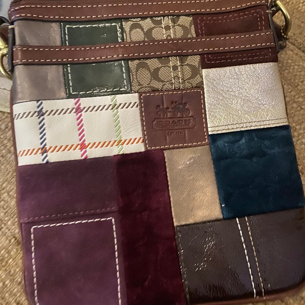 Authentic Multi-color Coach purse